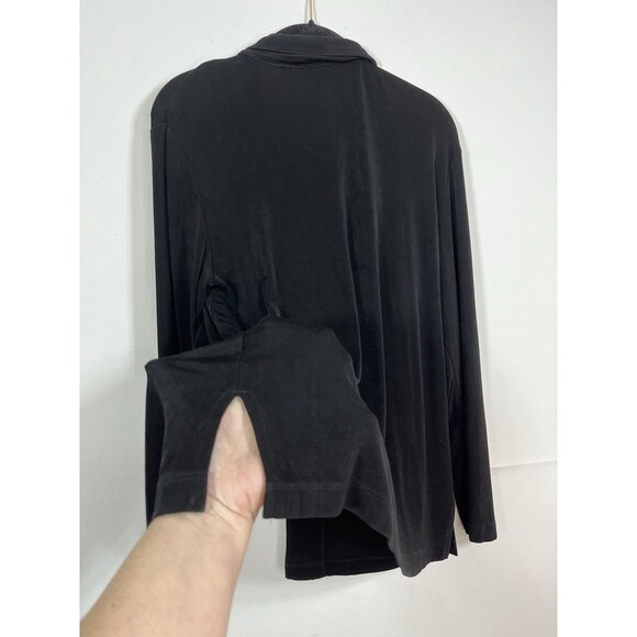 Chicos Travelers Button Cardigan Blazer Long Sleeve blouse 1 Top M 6 8 - Picture 6 of 7